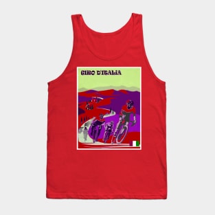 GIRO D ITALIA Bicycle Racing Abstract Advertising Print Tank Top